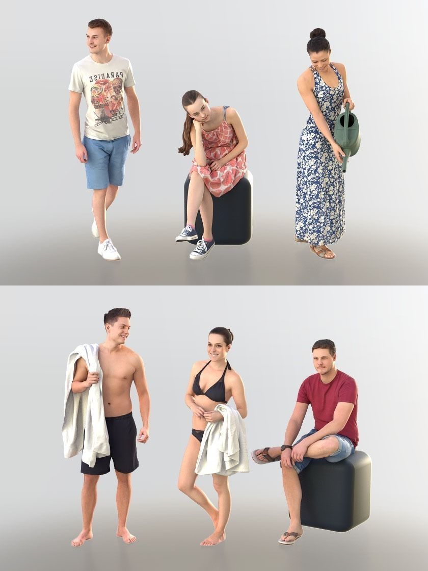 1013 - Summer Bundle 3D Model Collection_14