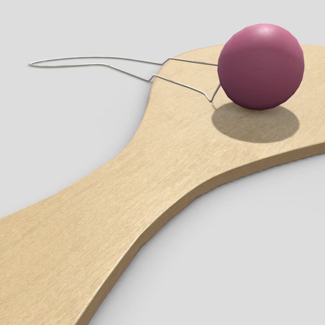 Paddle Ball Low-poly 3D model_13