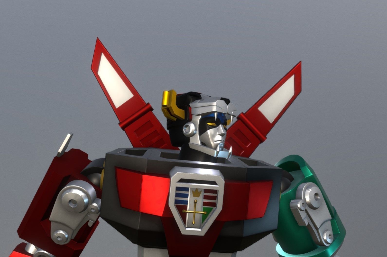 Voltron 1984 3D print model_3