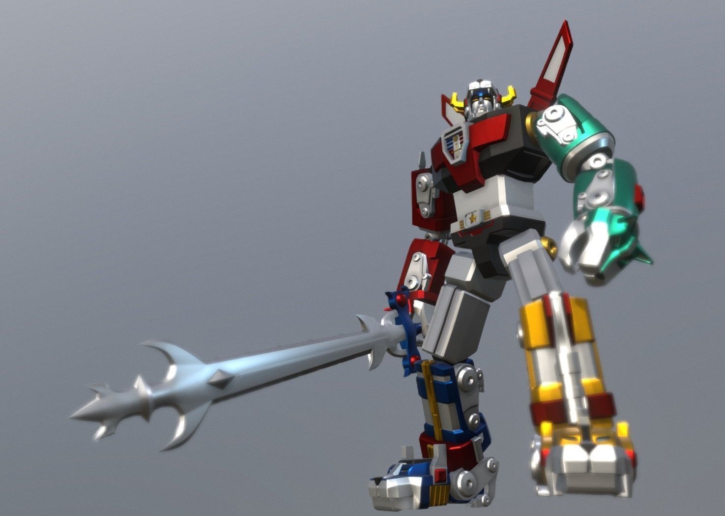 Voltron 1984 3D print model_4