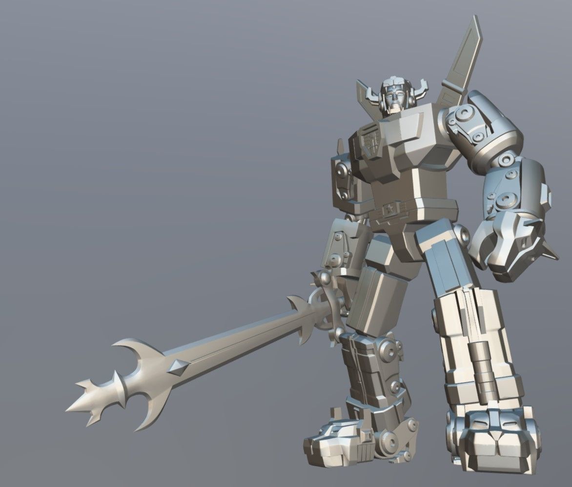 Voltron 1984 3D print model_5