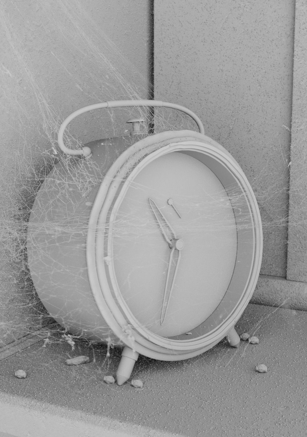 Old Clock 3D model_1