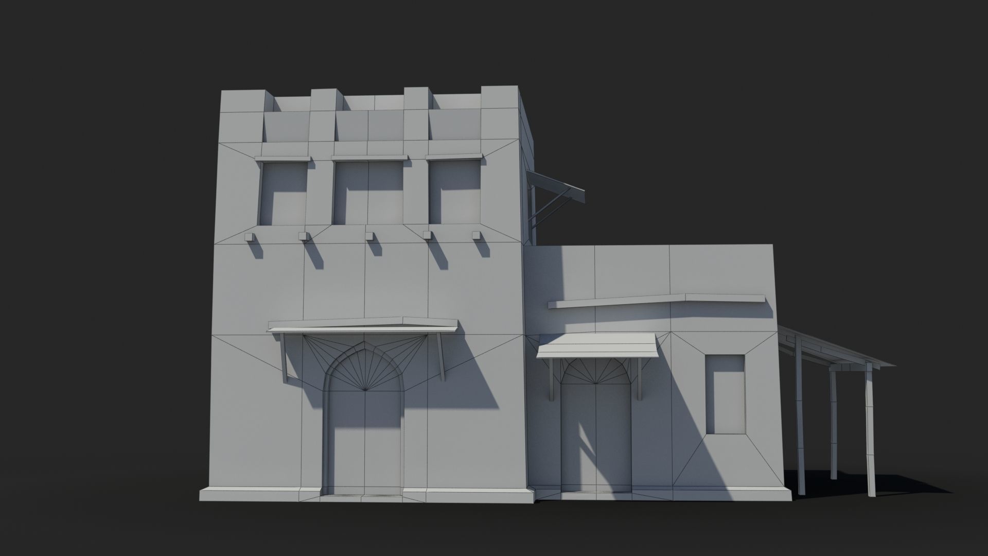 Arab xx1 Low-poly 3D model_6