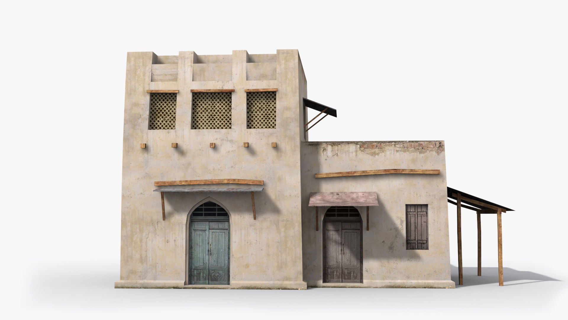 Arab xx1 Low-poly 3D model_1