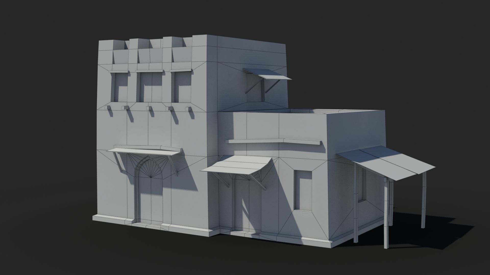 Arab xx1 Low-poly 3D model_8