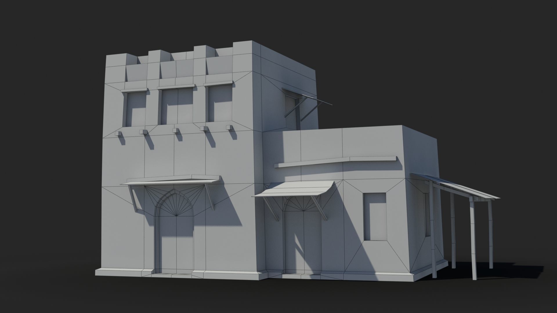 Arab xx1 Low-poly 3D model_5