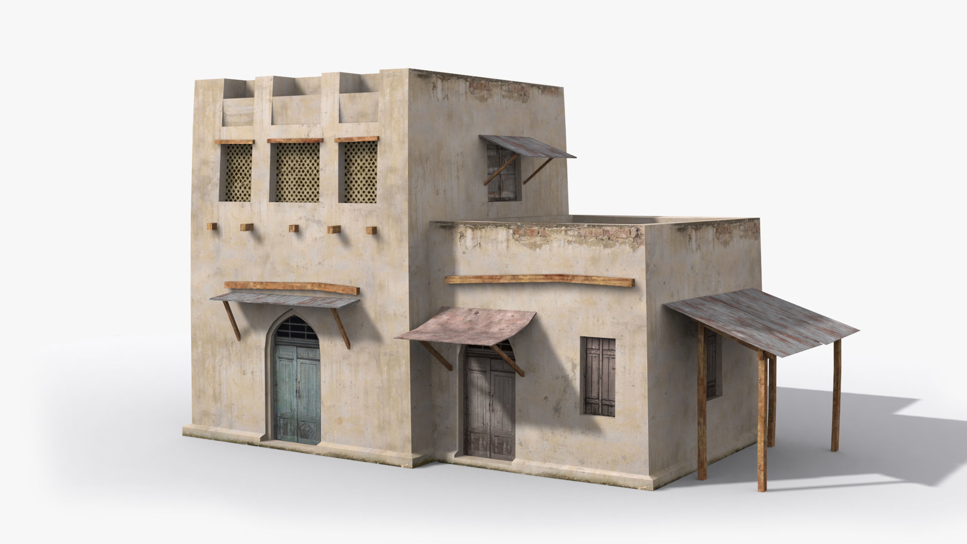 Arab xx1 Low-poly 3D model_3