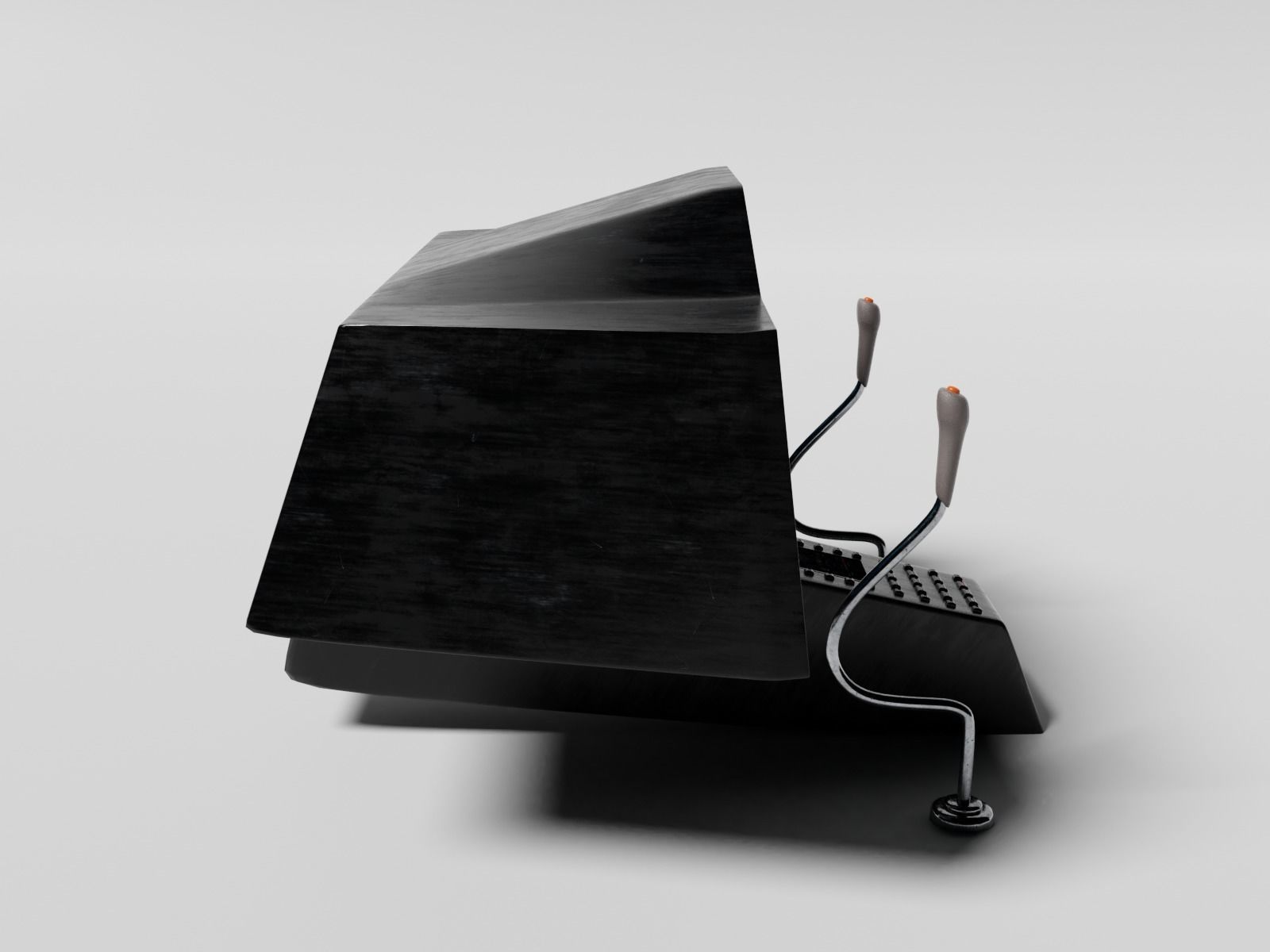 Aircraft cockpit control panel 3D model_5