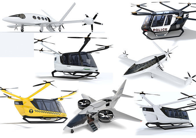 Aircraft Collection drone flying in air 