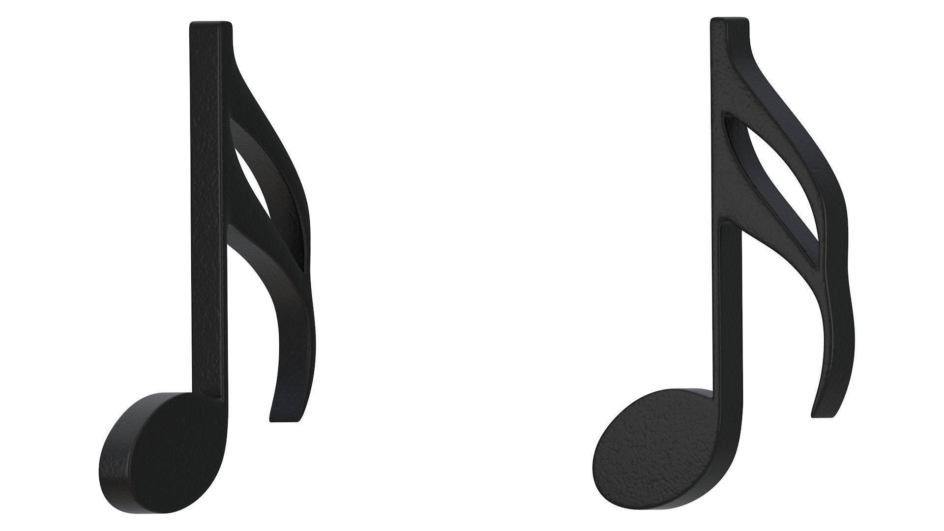 Sixteenth Note Musical Sign 01 3D model_3