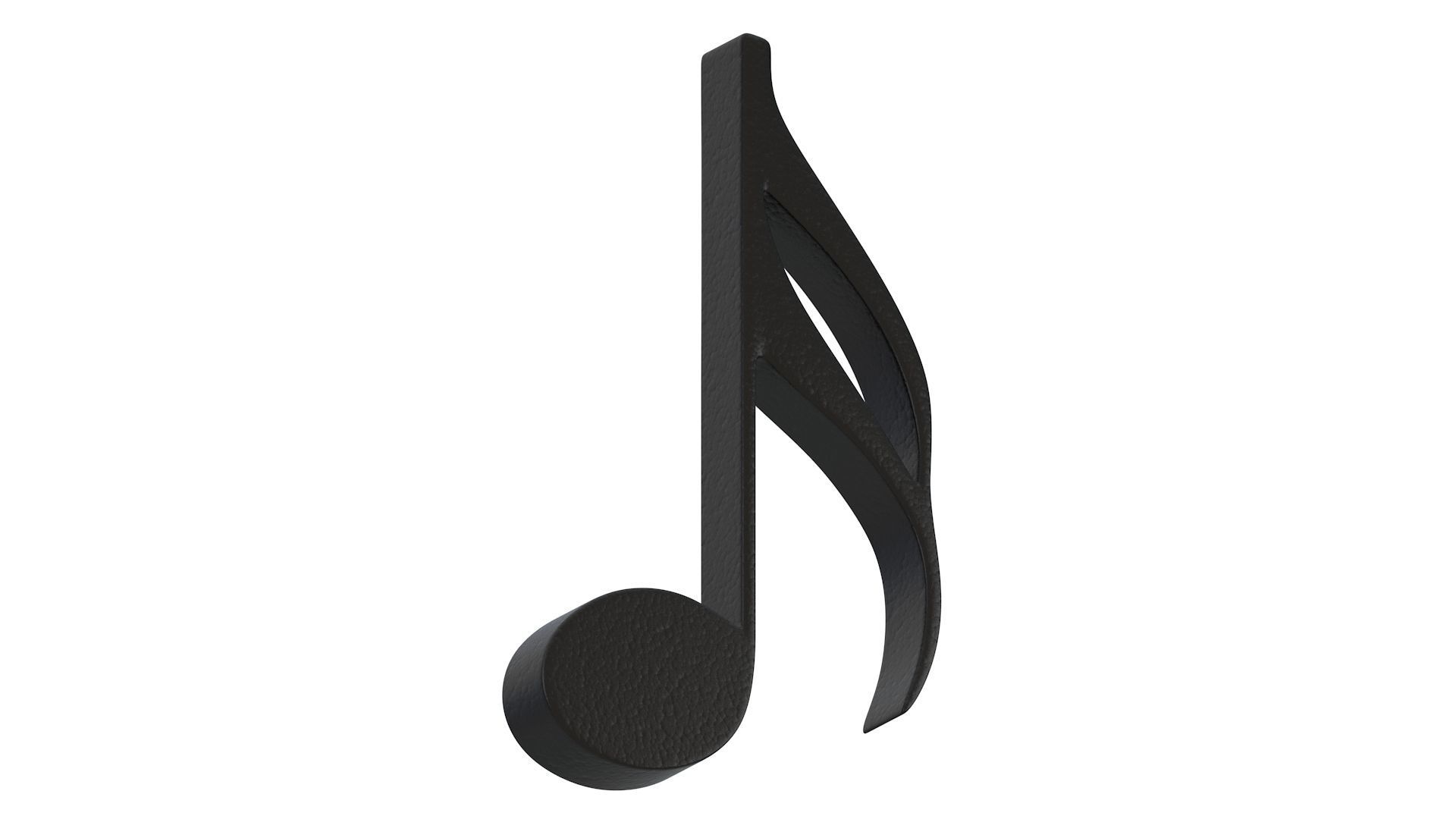 Sixteenth Note Musical Sign 01 3D model_7
