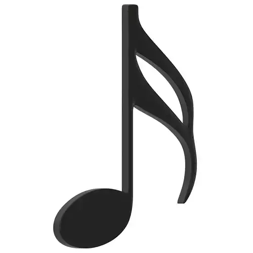 Sixteenth Note Musical Sign 01