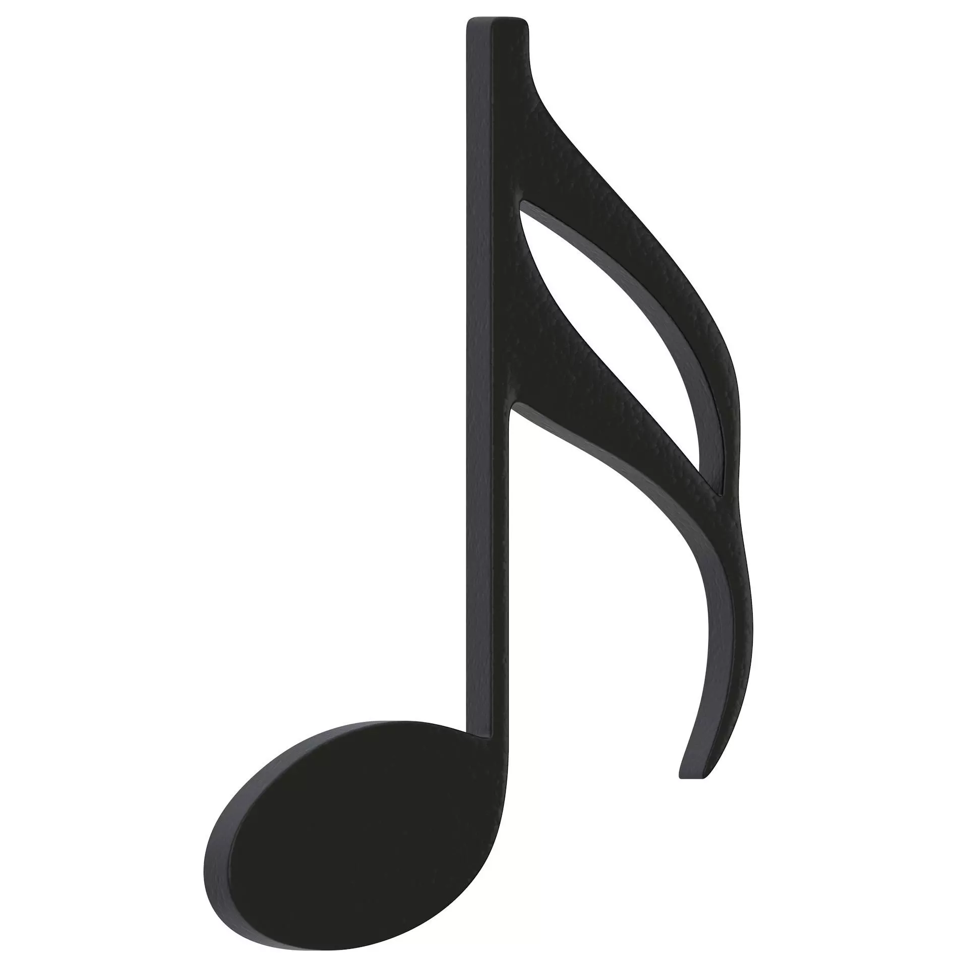 Sixteenth Note Musical Sign 01 3D model_0