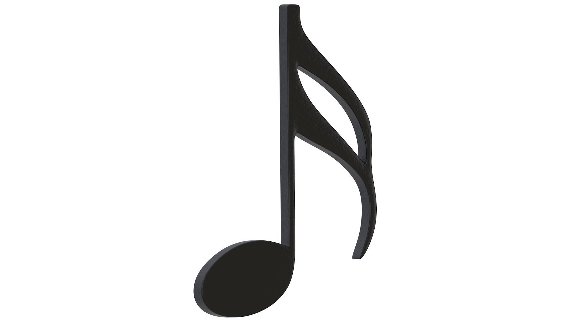 Sixteenth Note Musical Sign 01 3D model_1