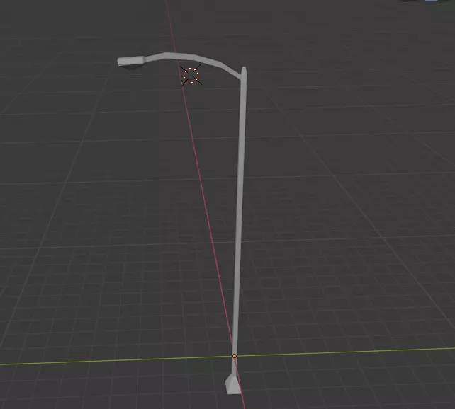 free light pole Free low-poly 3D model_0
