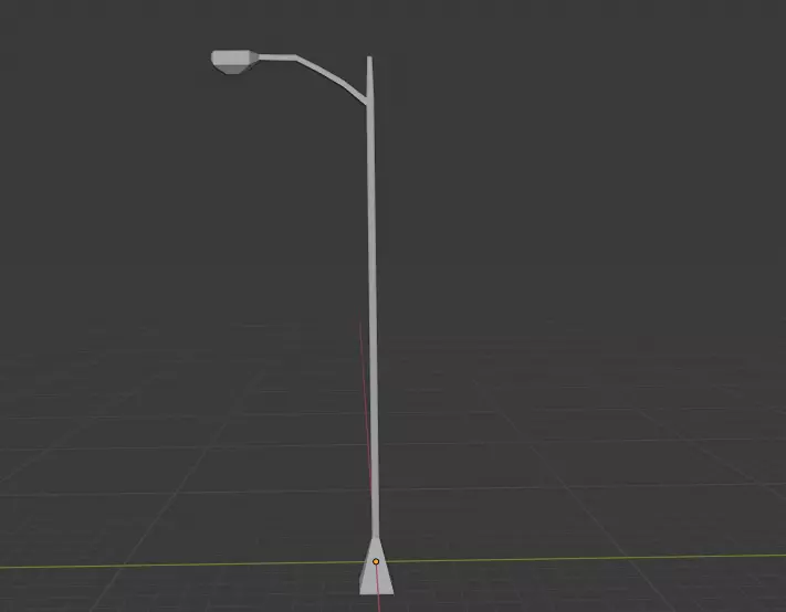 light pole Free low-poly 3D model_0