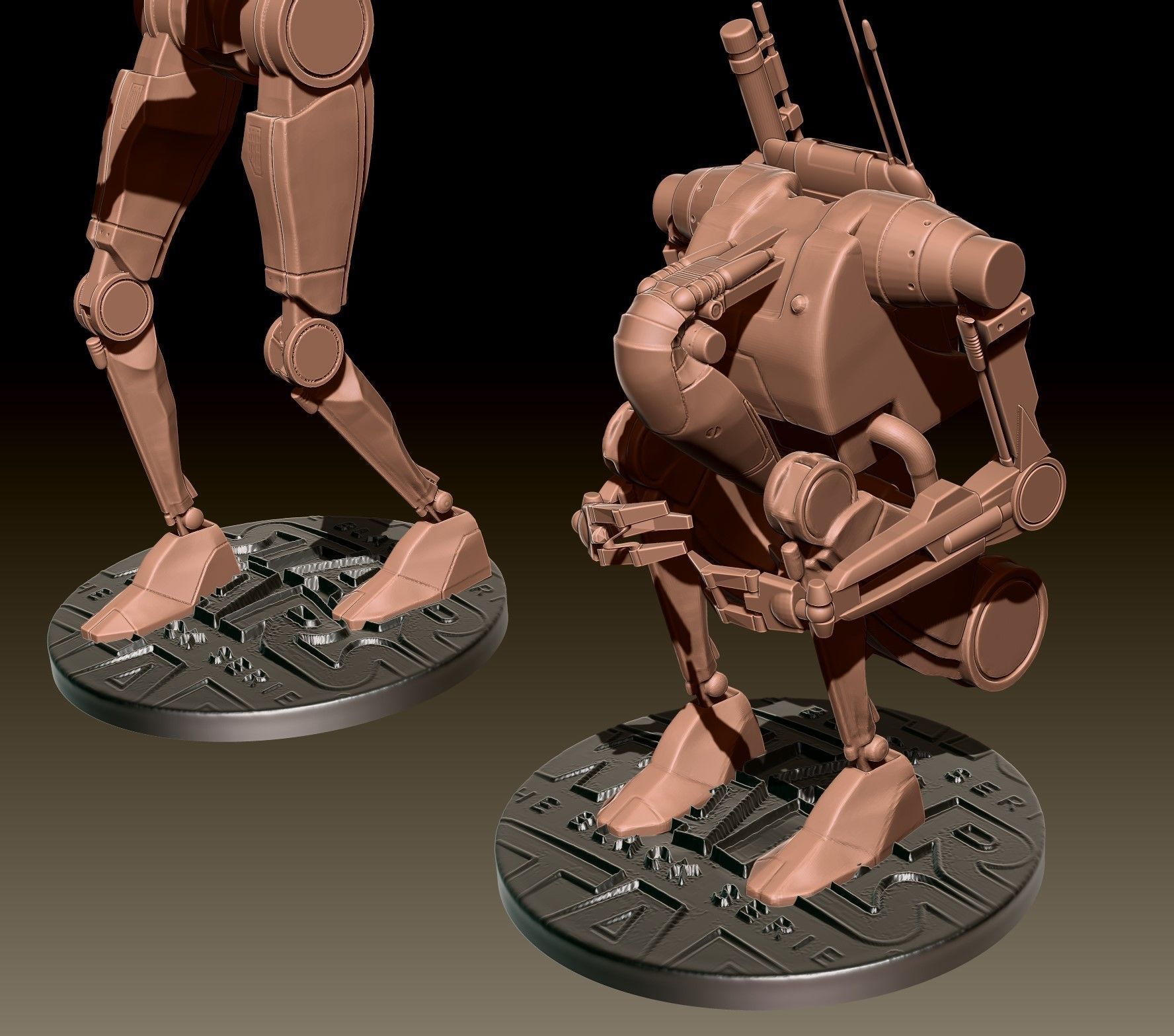 BattleDroid fan art starwars version printable 3D print model_2