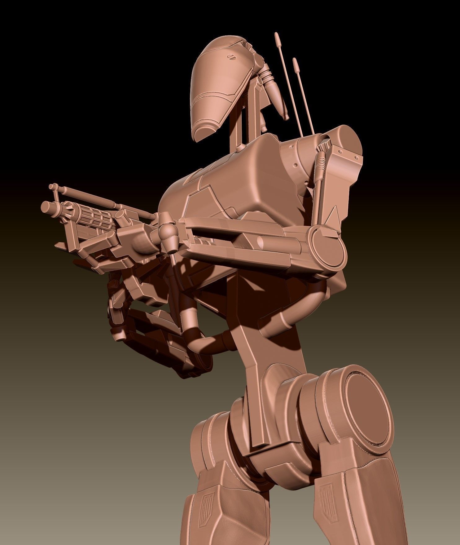 BattleDroid fan art starwars version printable 3D print model_5