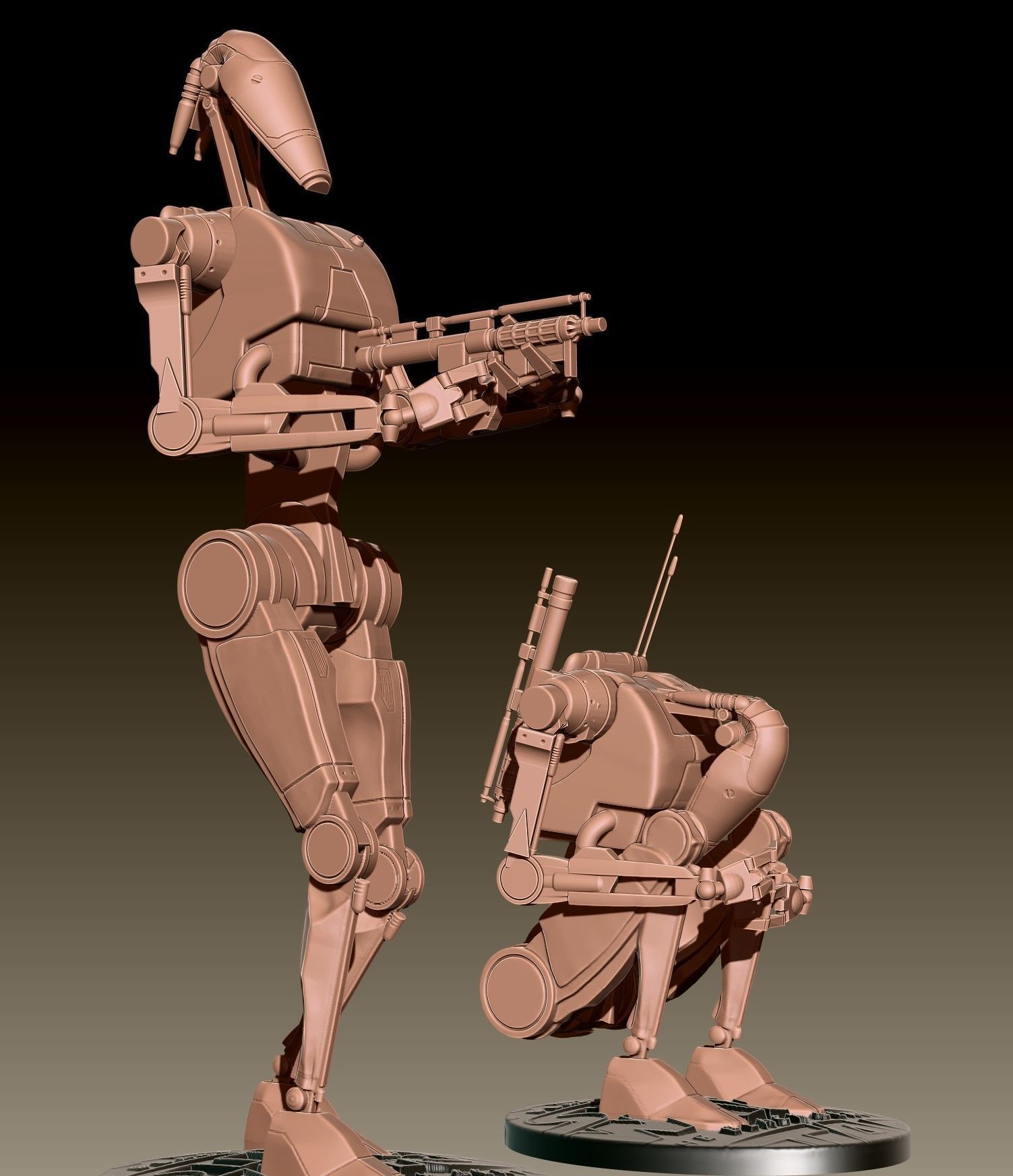 BattleDroid fan art starwars version printable 3D print model_6