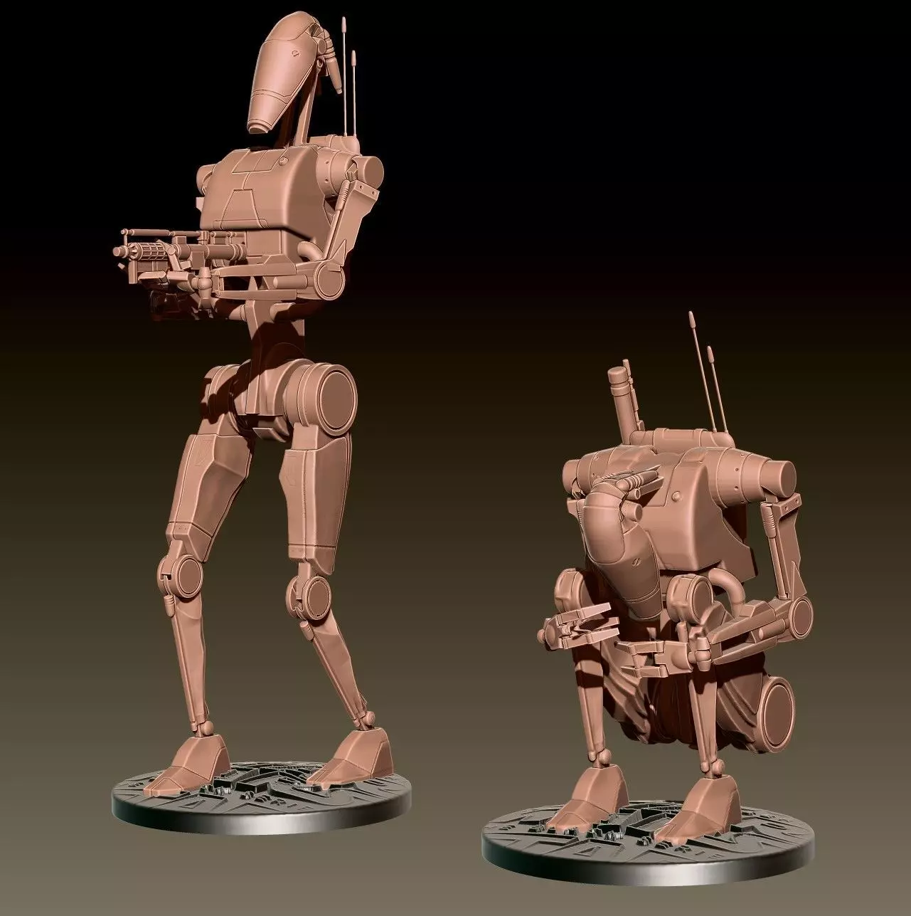 BattleDroid fan art starwars version printable 3D print model_0