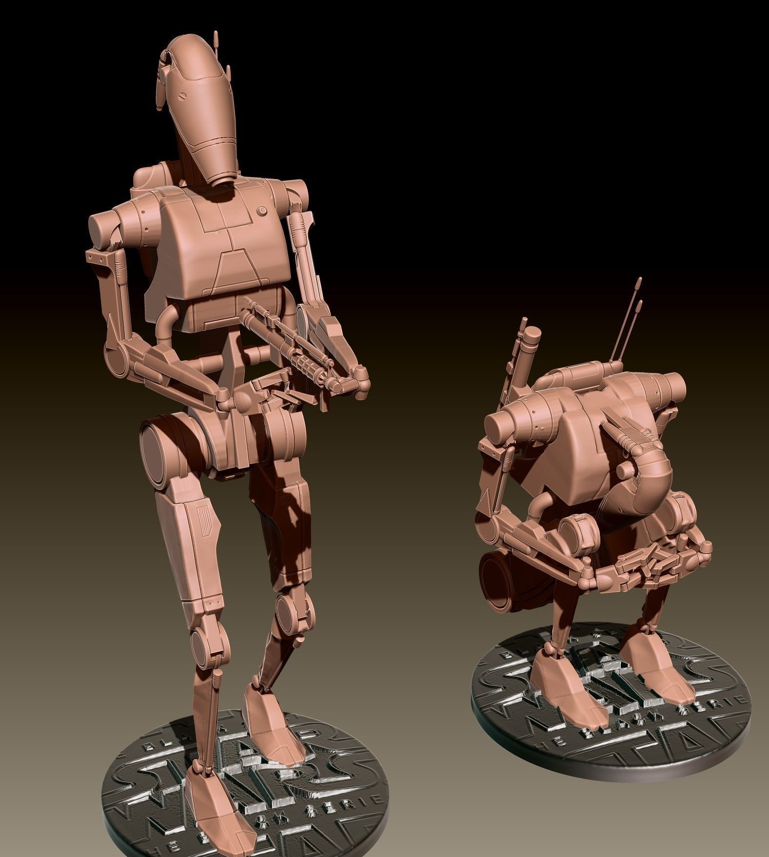 BattleDroid fan art starwars version printable 3D print model_7