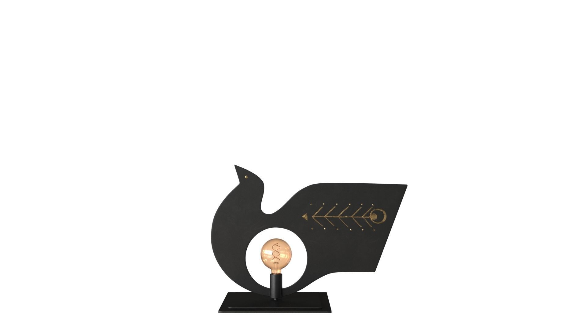 AV Metal Pavoncelle Trio Lamp 3D model_2