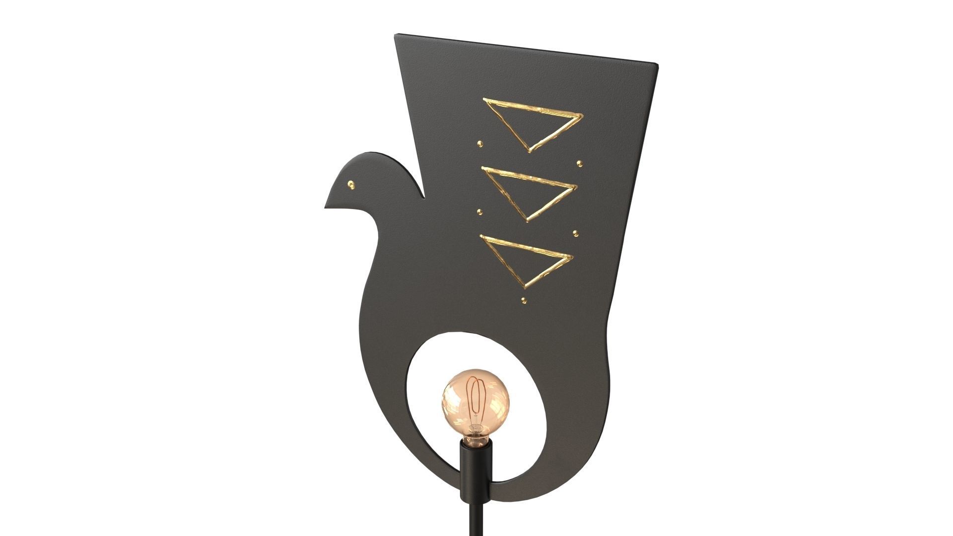 AV Metal Pavoncelle Trio Lamp 3D model_4