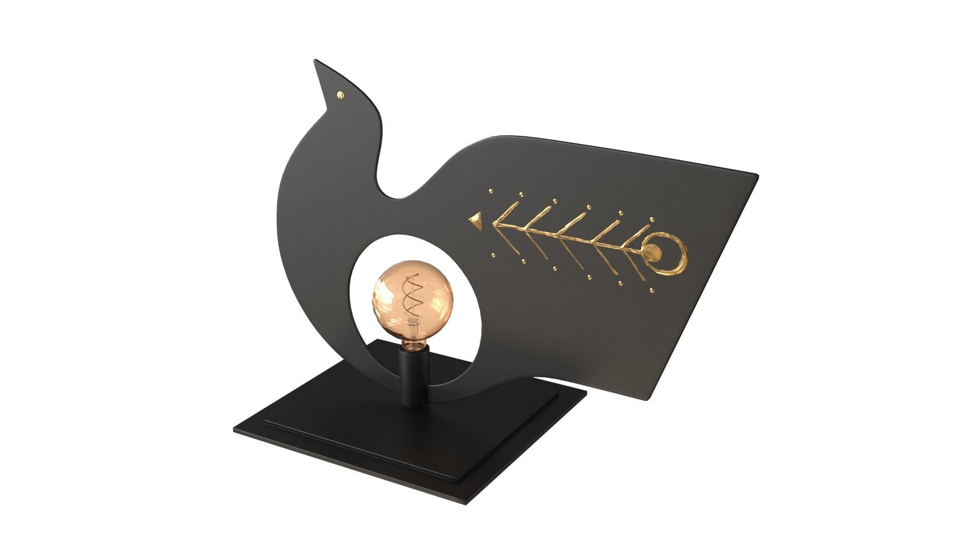 AV Metal Pavoncelle Trio Lamp 3D model_5