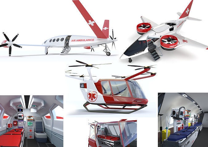 Collection Medical Aircraft  with Interiors 