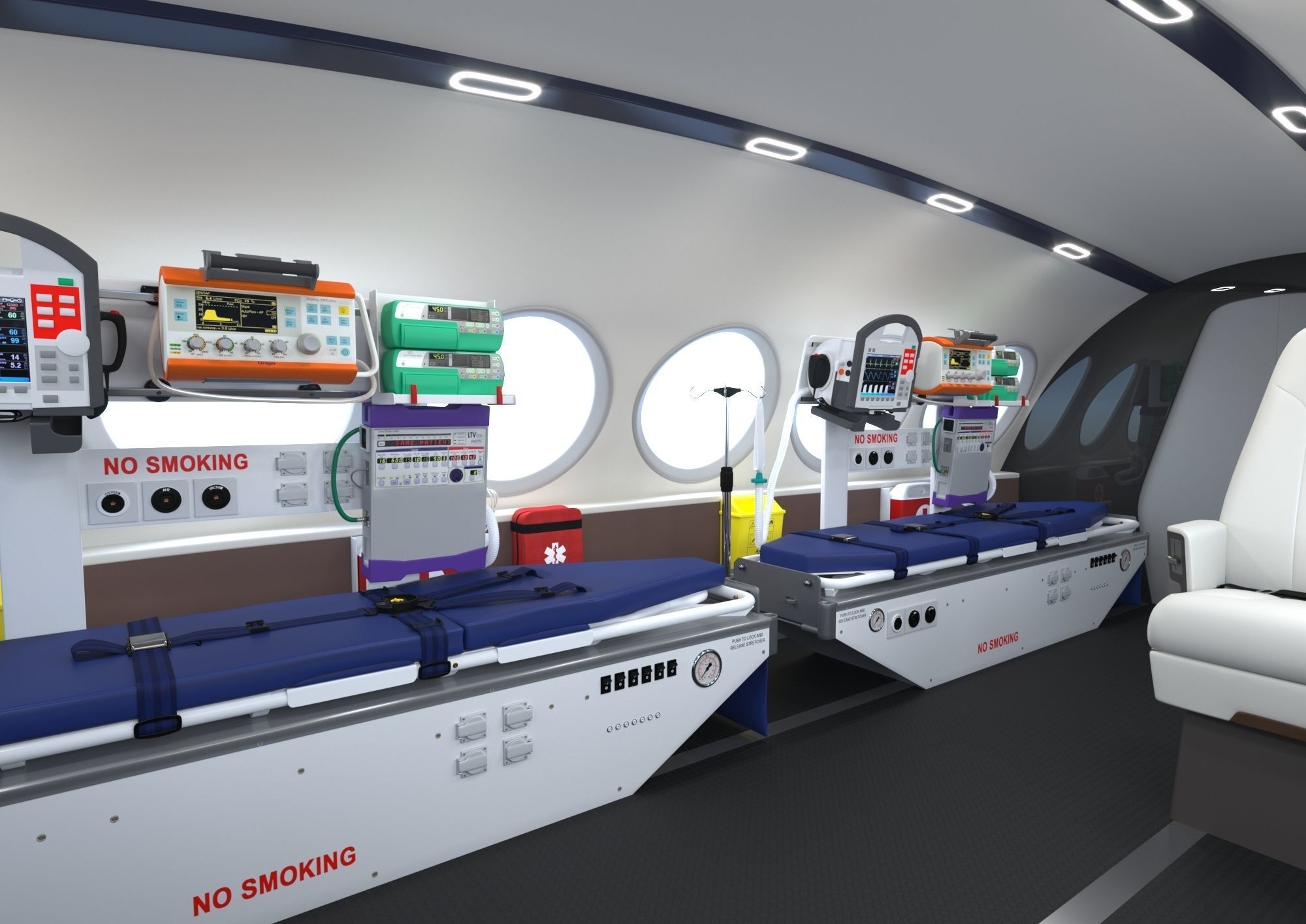 Collection Medical Aircraft  with Interiors _11