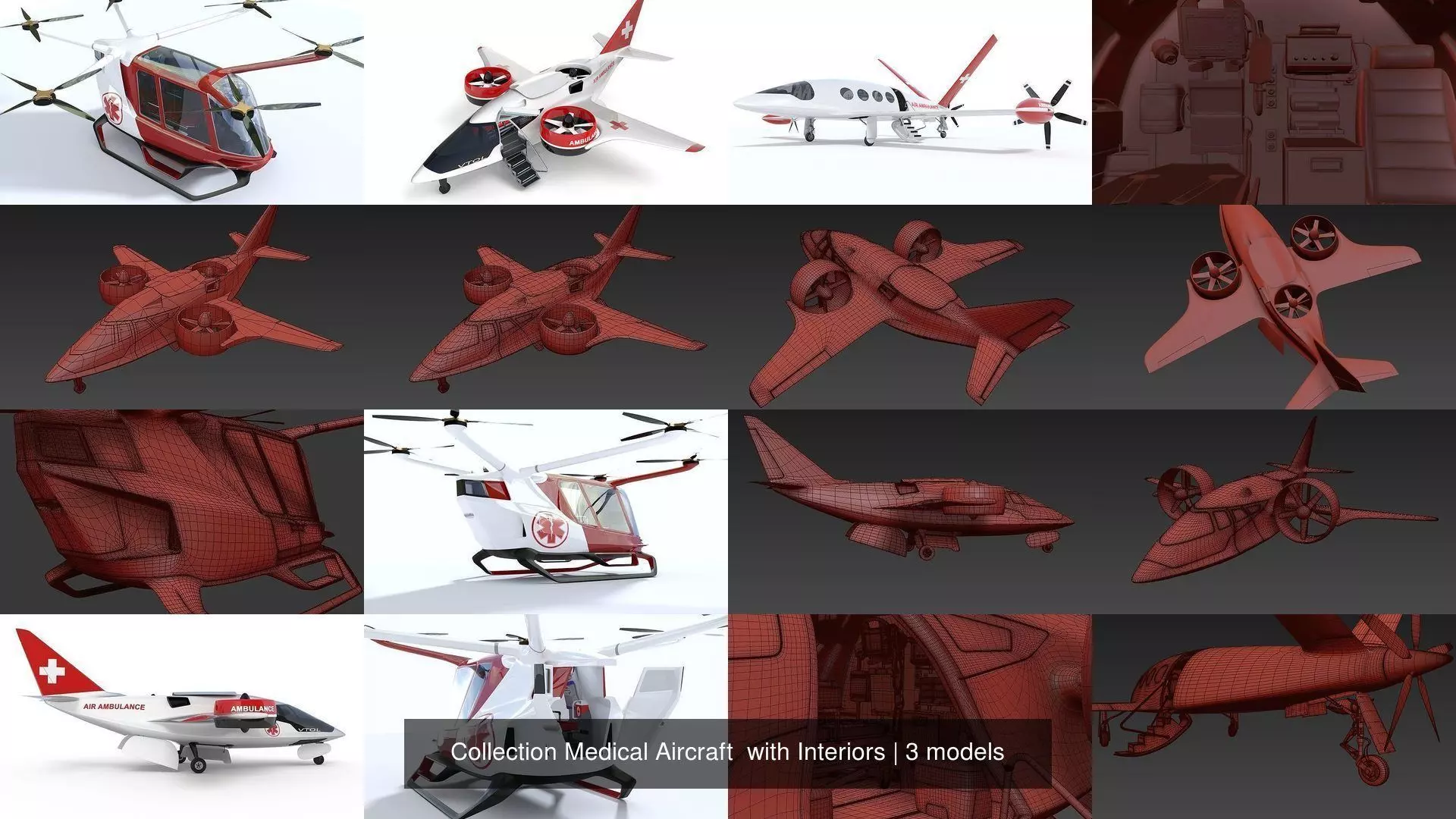 Collection Medical Aircraft  with Interiors _1