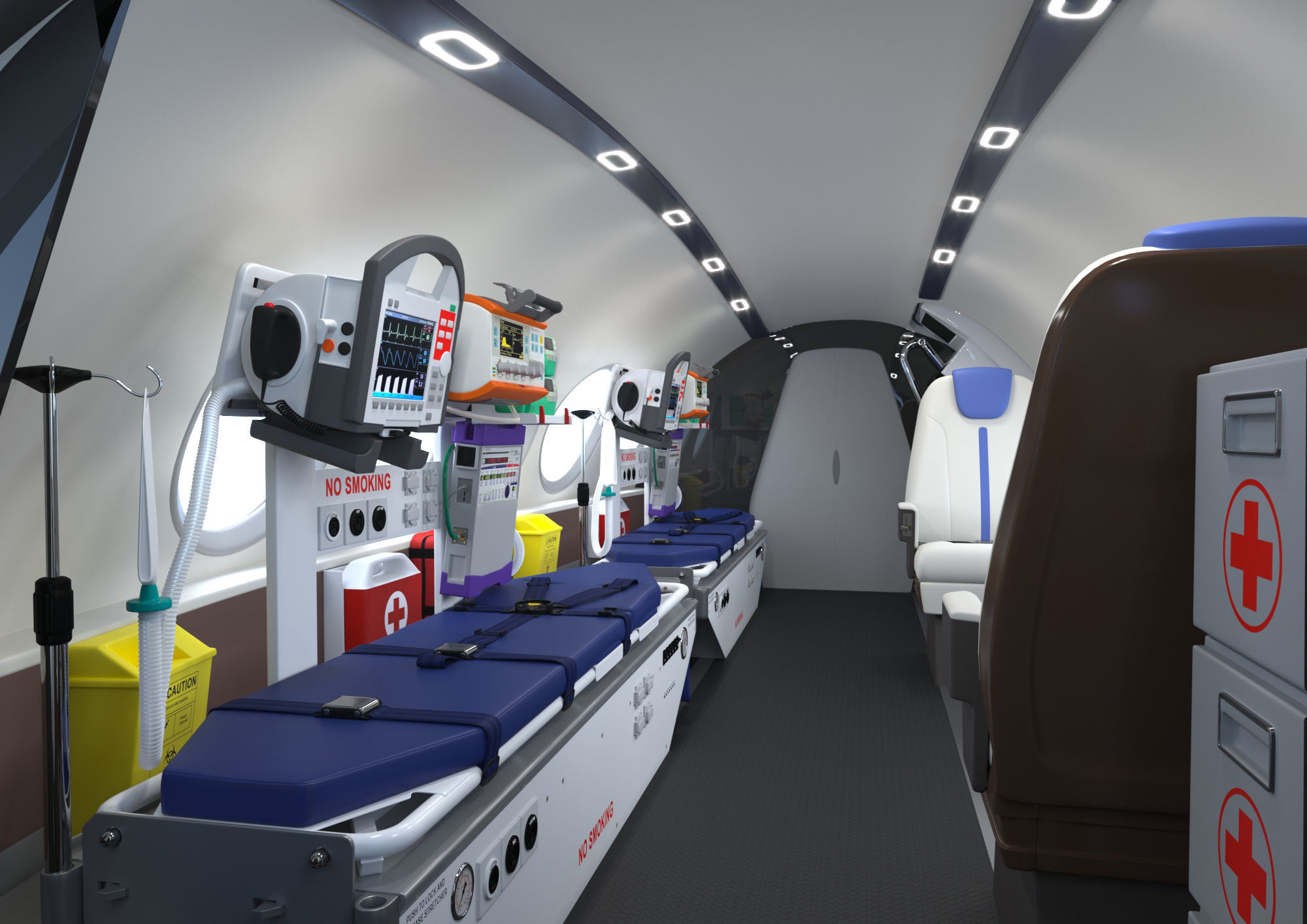 Collection Medical Aircraft  with Interiors _8