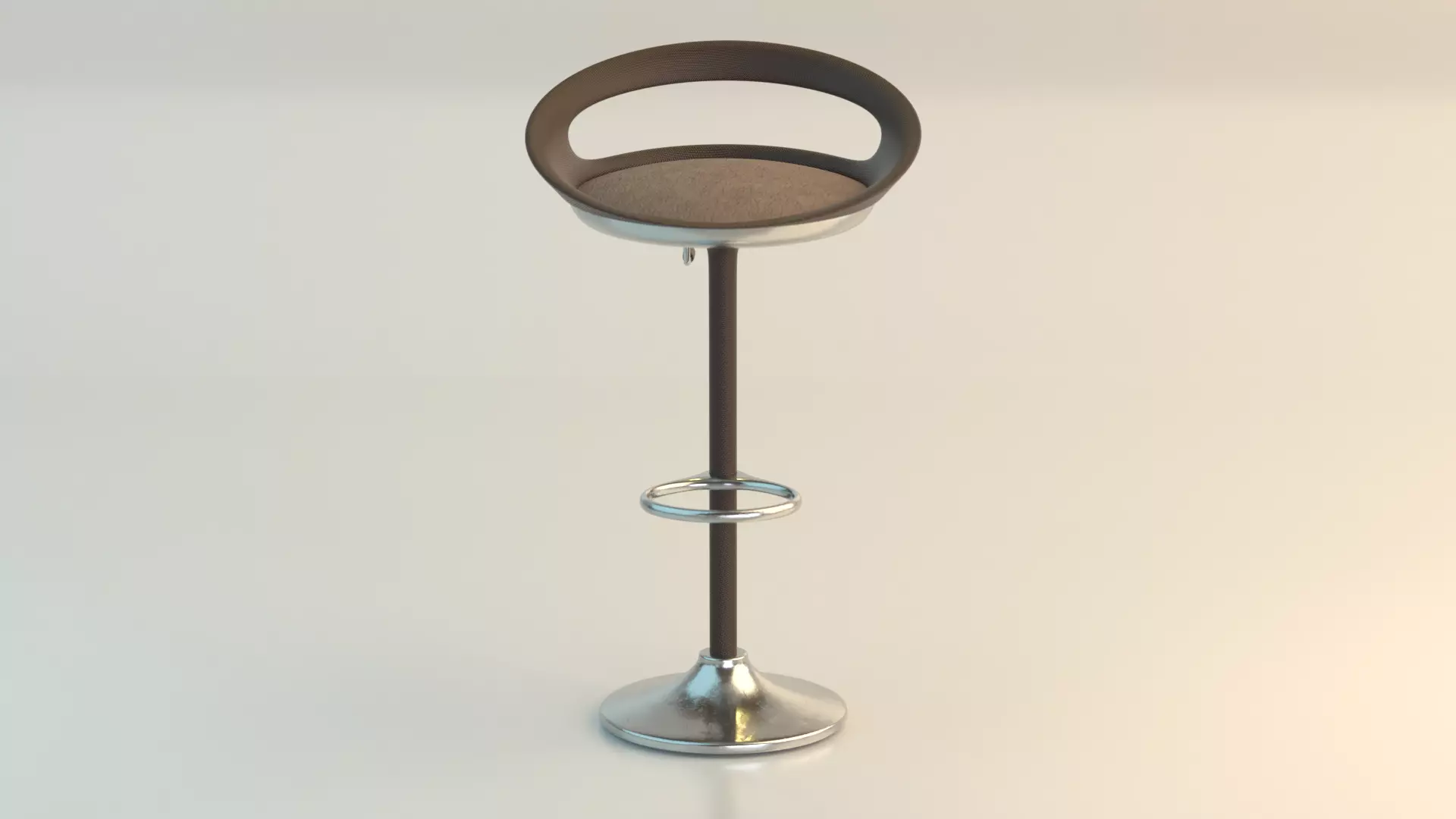 Chair 4 bar stool Low-poly 3D model_0