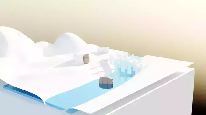 ISLAND arctic landscape