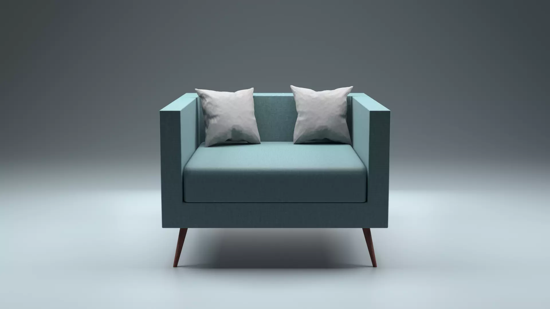 Sofa Set with PBR Textures 3 Low-poly 3D model