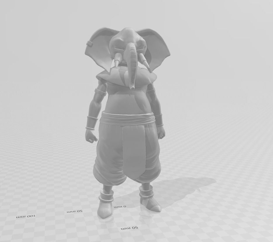 Rumsshi God of Destruction 3D Model 3D print model_2