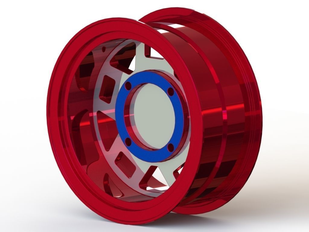 Cast rim XD-XS827 R3 - size 16x7 - Captain America edition 3D model_5