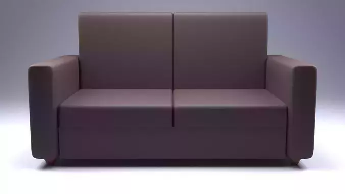 Sofa Set with PBR Textures 4