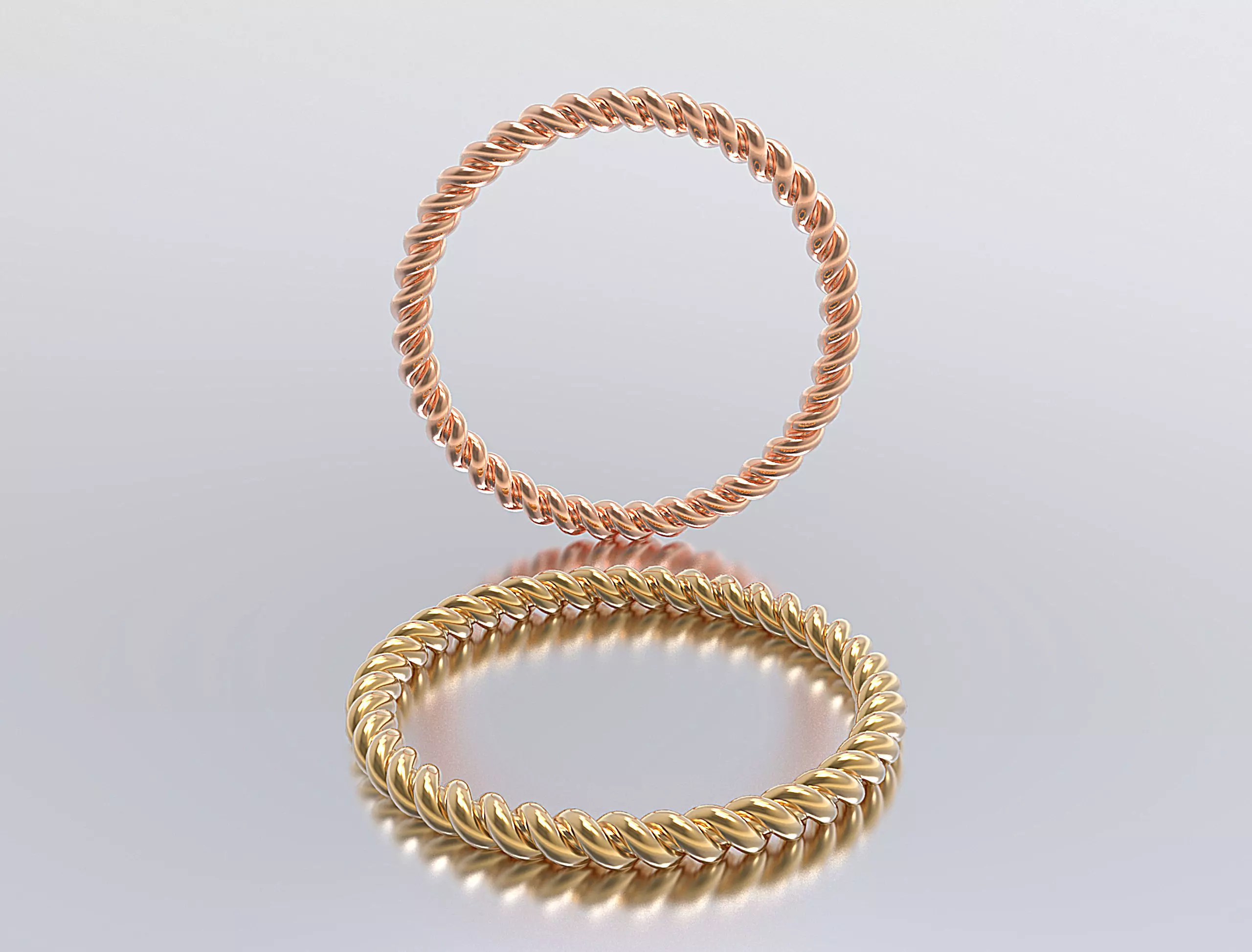 rope ring 3D print model_0