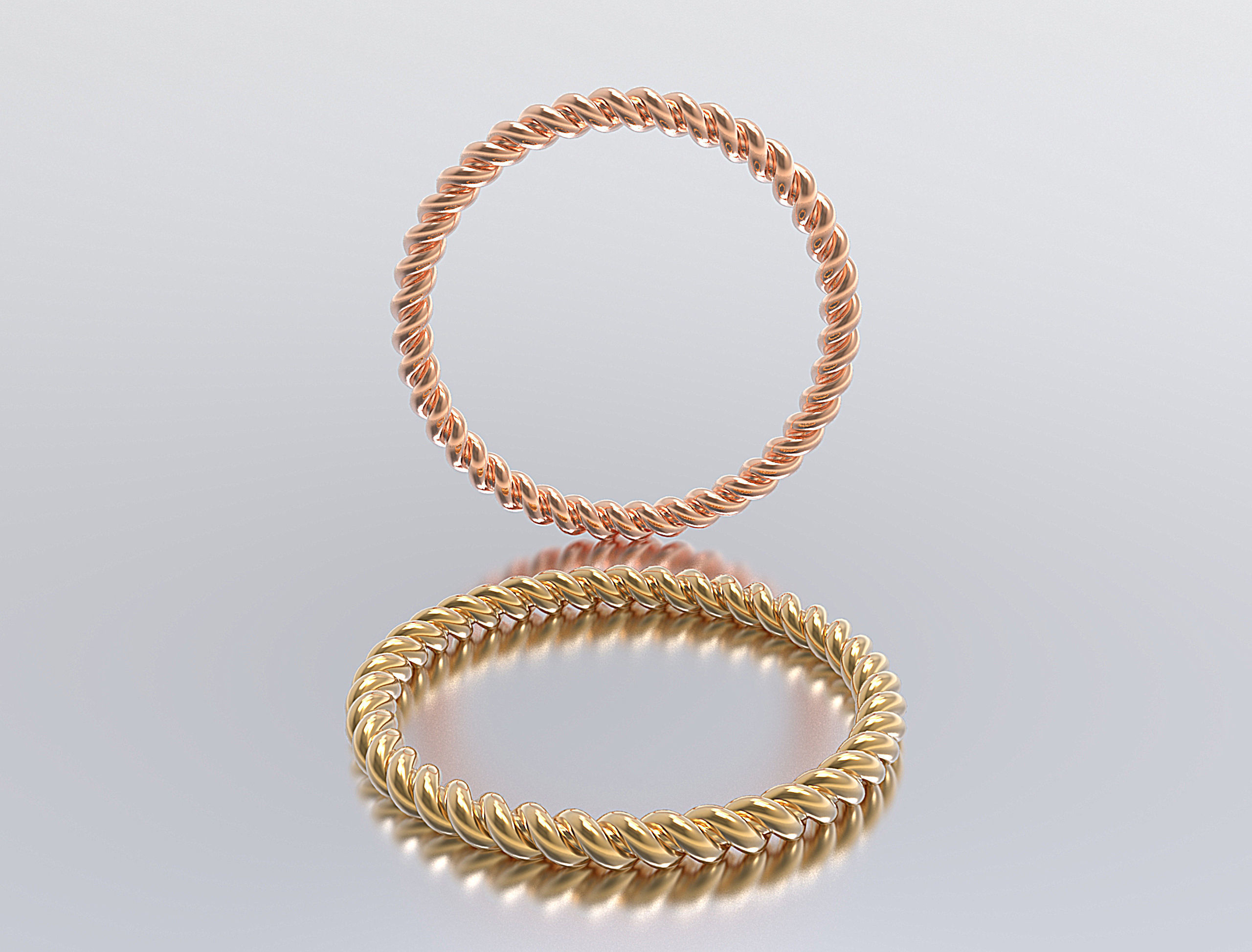 rope ring 3D print model_1