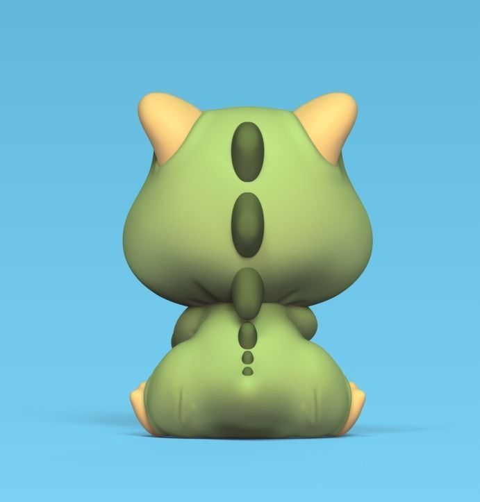 Dog Dino 3D print model_2