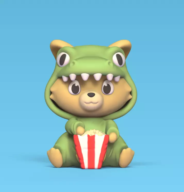 Dog Dino 3D print model_0