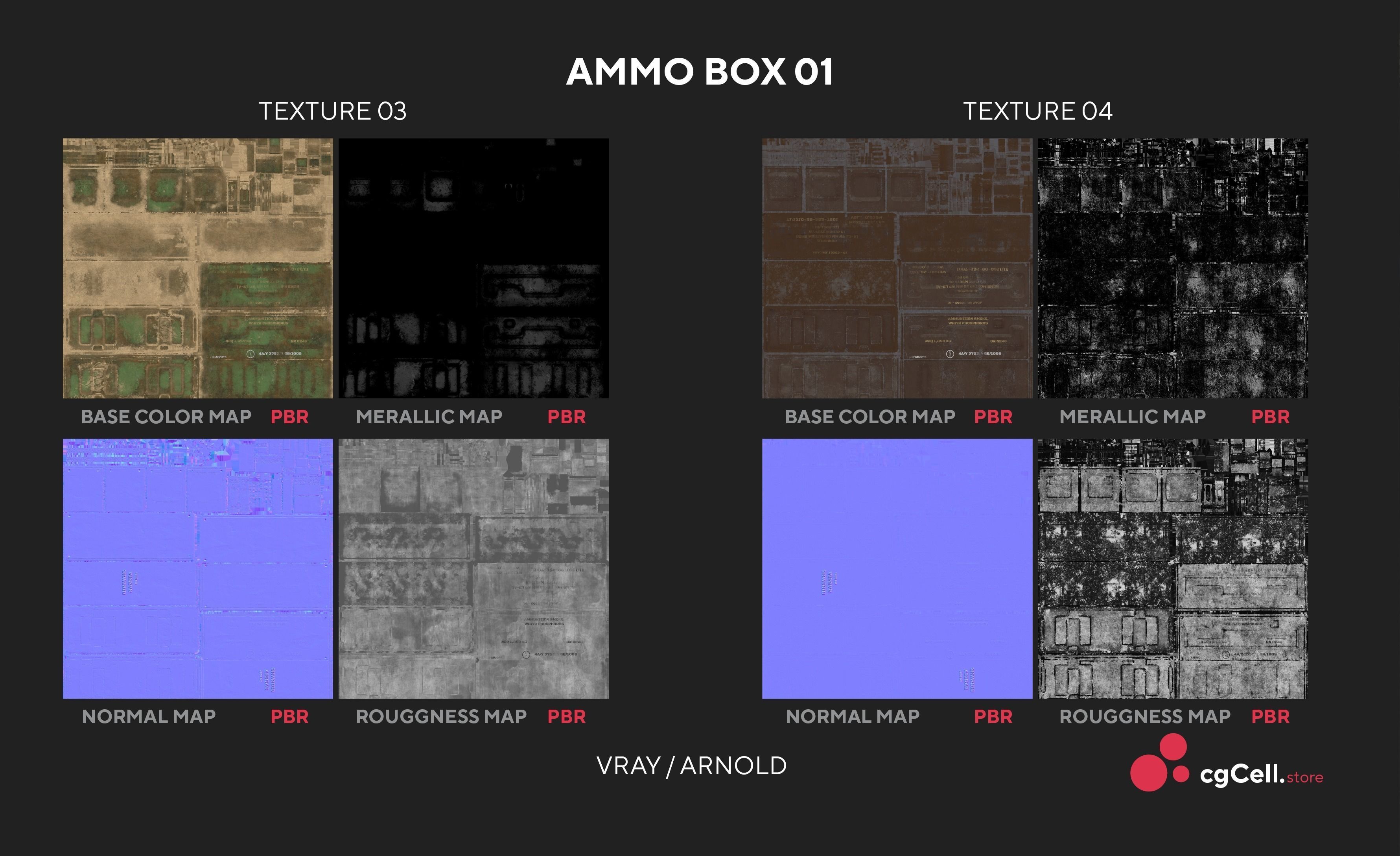 Army Ammo Box 3D model_12
