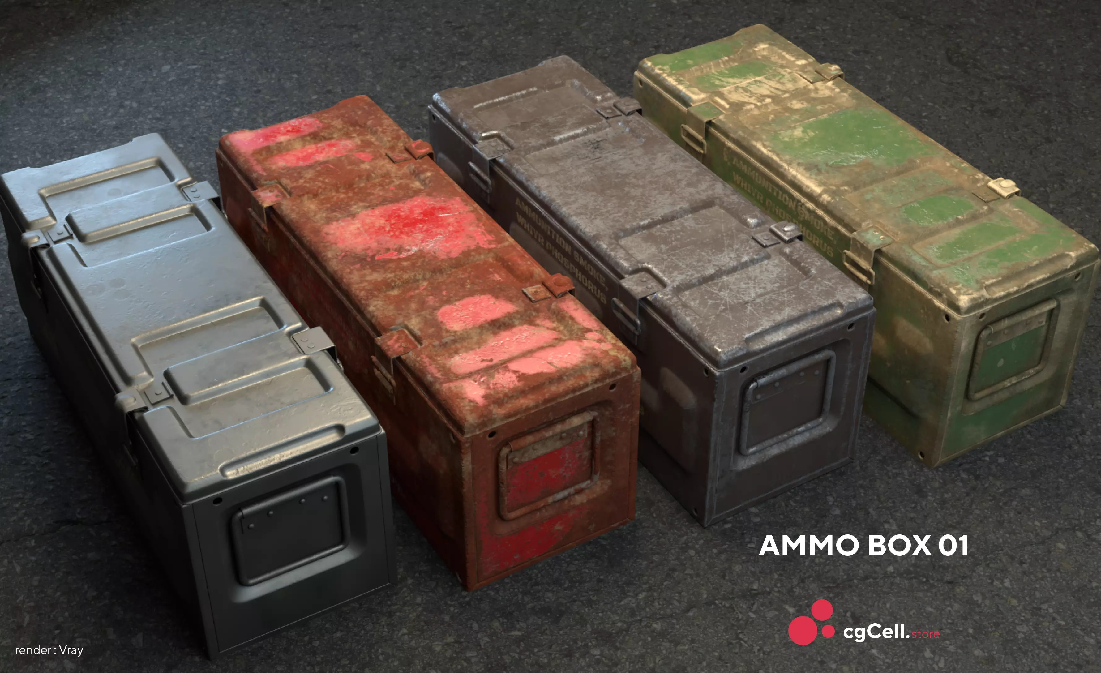 Army Ammo Box 3D model_0