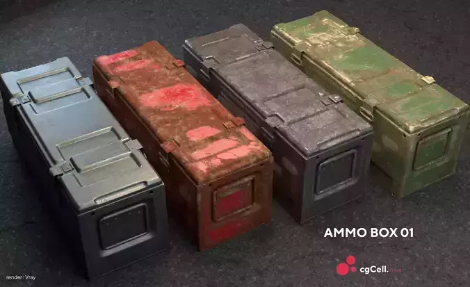 Army Ammo Box 3D model
