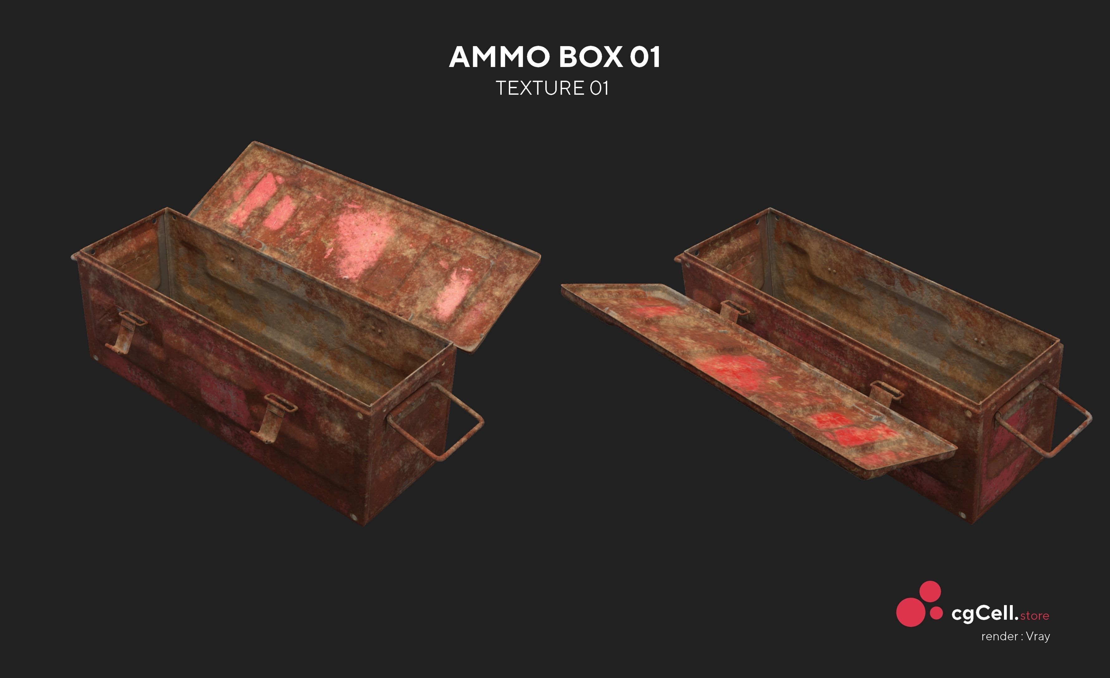 Army Ammo Box 3D model_4
