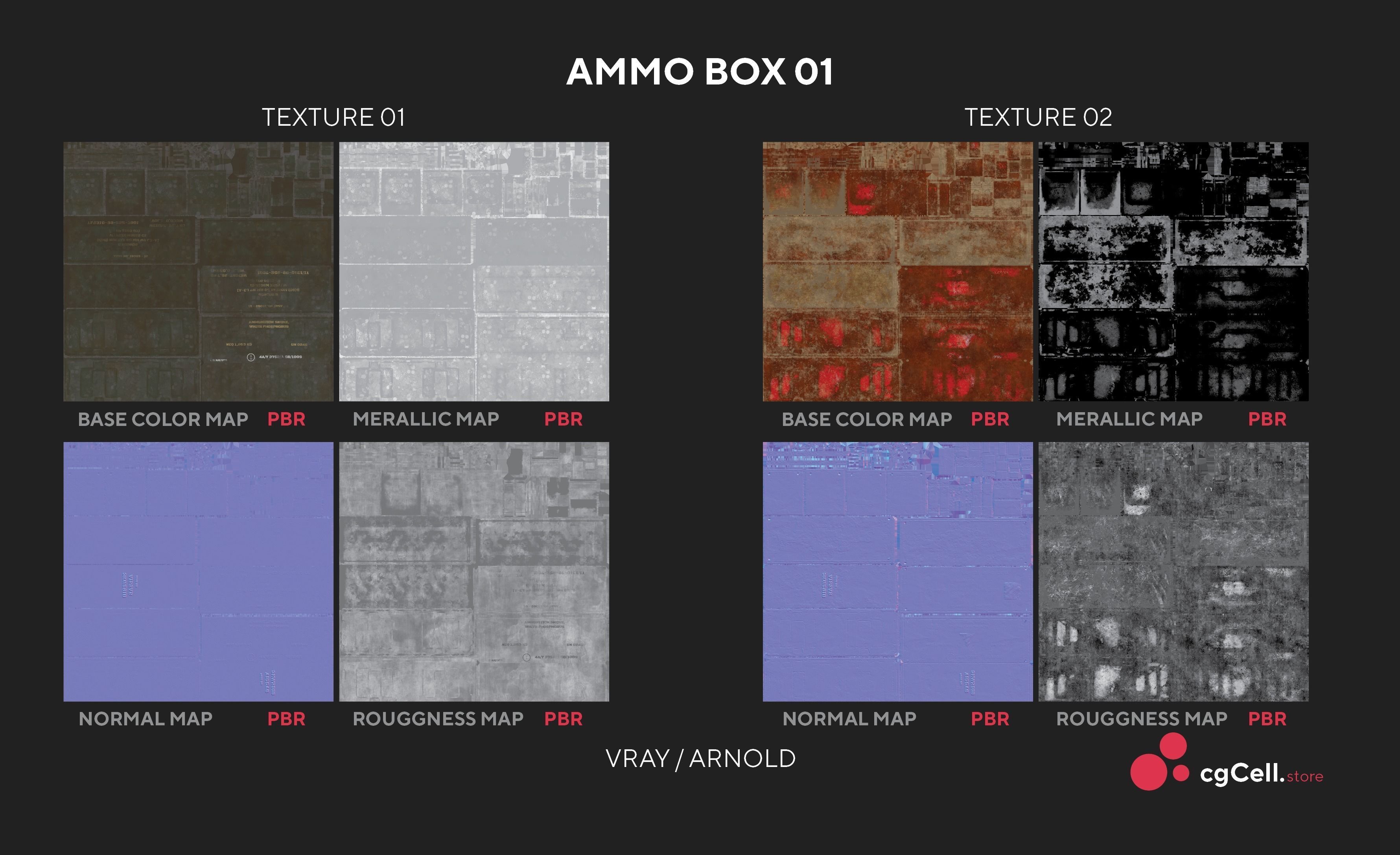 Army Ammo Box 3D model_11