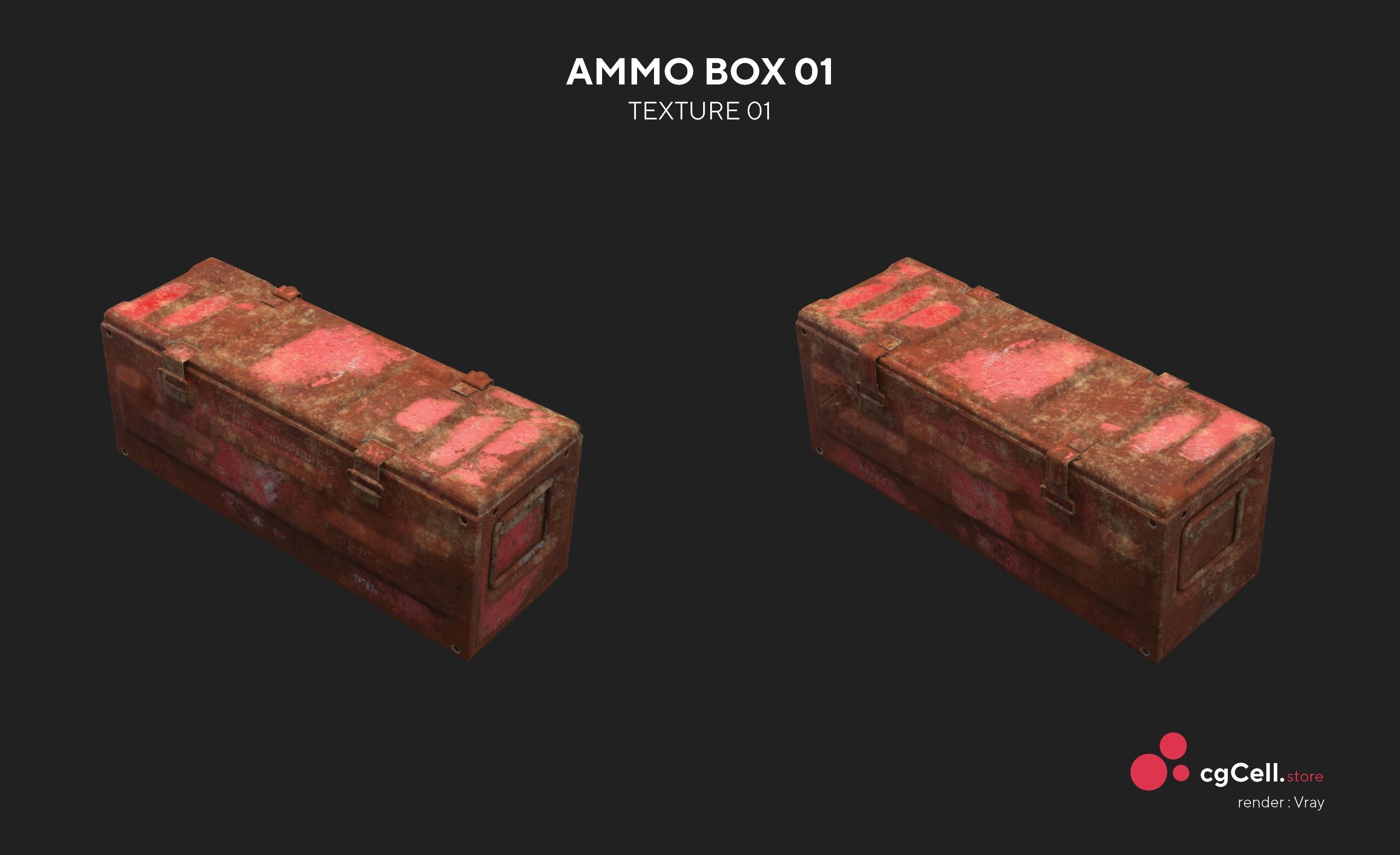 Army Ammo Box 3D model_3