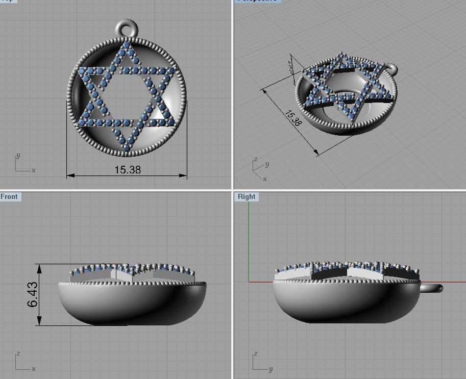Pendant ready for 3d print 3D print model_3