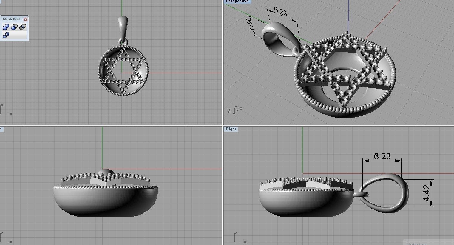 Pendant ready for 3d print 3D print model_12